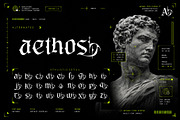 Dark Hermes Typeface, a Blackletter Font by alit design (Thumbnail 14 of 18)