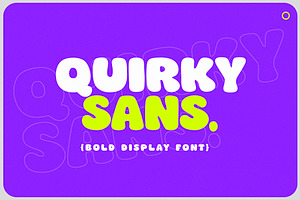 Quirky Sans - Bold Display Font, a Sans Serif Font by Layerform Design Co.