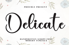 Delicate | Script Font