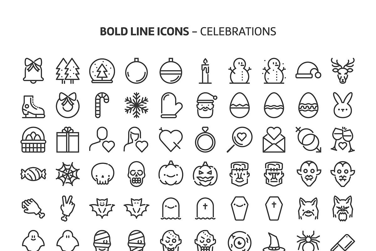 Bold Line Icons, an Outline Icon by Howcolour (Photo 146 of 151)