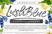 LushBlue LOGO KIT + Font & Swashes!, a Script Font by Pink Coffie (Thumbnail 9 of 12)
