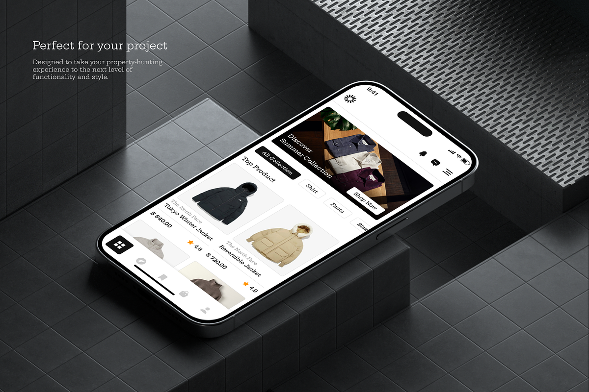 Coutura - Fashion App UI Kit, an UI Kit Template by restiyathena (Photo 2 of 6)