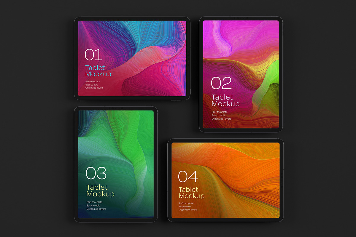 iPad Pro Mockup Set | Tablet Screen, an iPad Mockup by Deeplab (Photo 13 of 19)