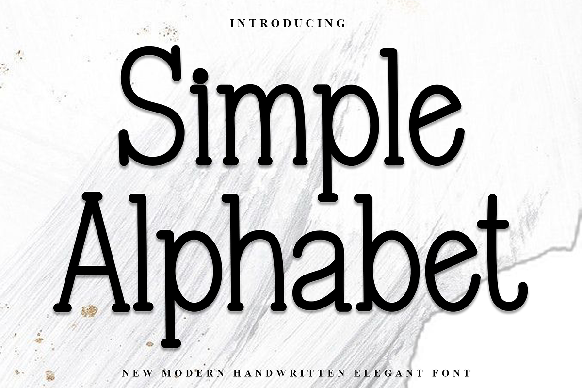 Simple Alphabet, a Sans Serif Font by FreshTypeINK (Photo 1 of 8)