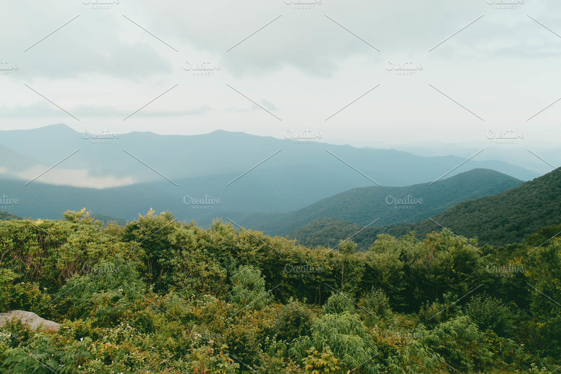 Blue ridge mountains stock photo containing mountains and carolina, a Nature Photo by Tamara Lance