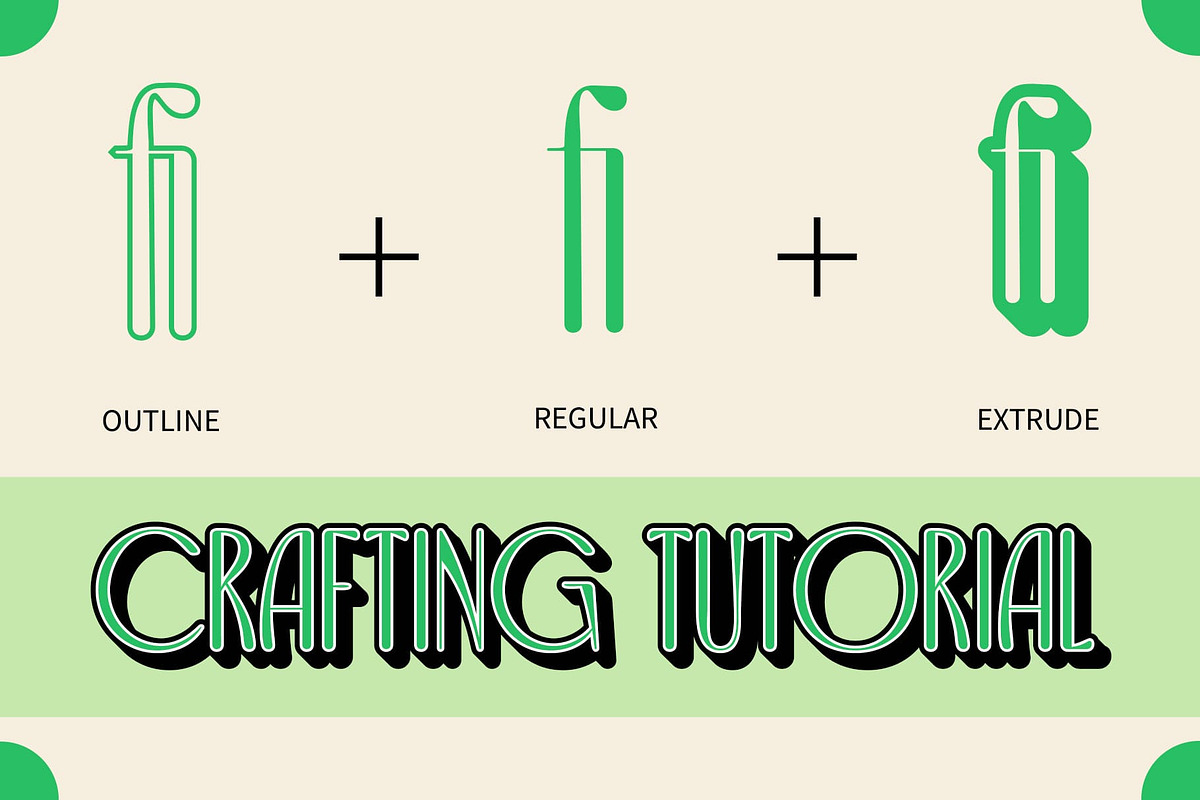 Capires Rounded 3D, a Sans Serif Font by Craft Supply Co. (Photo 2 of 8)