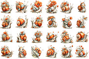 Whimsical Spring Snail Clipart, an Illustration by designcity5 (Thumbnail 2 of 5)