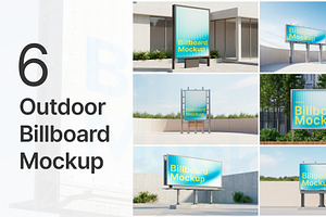 Billboard Mockup Set, an Advertising Mockup by Evloxx Studio