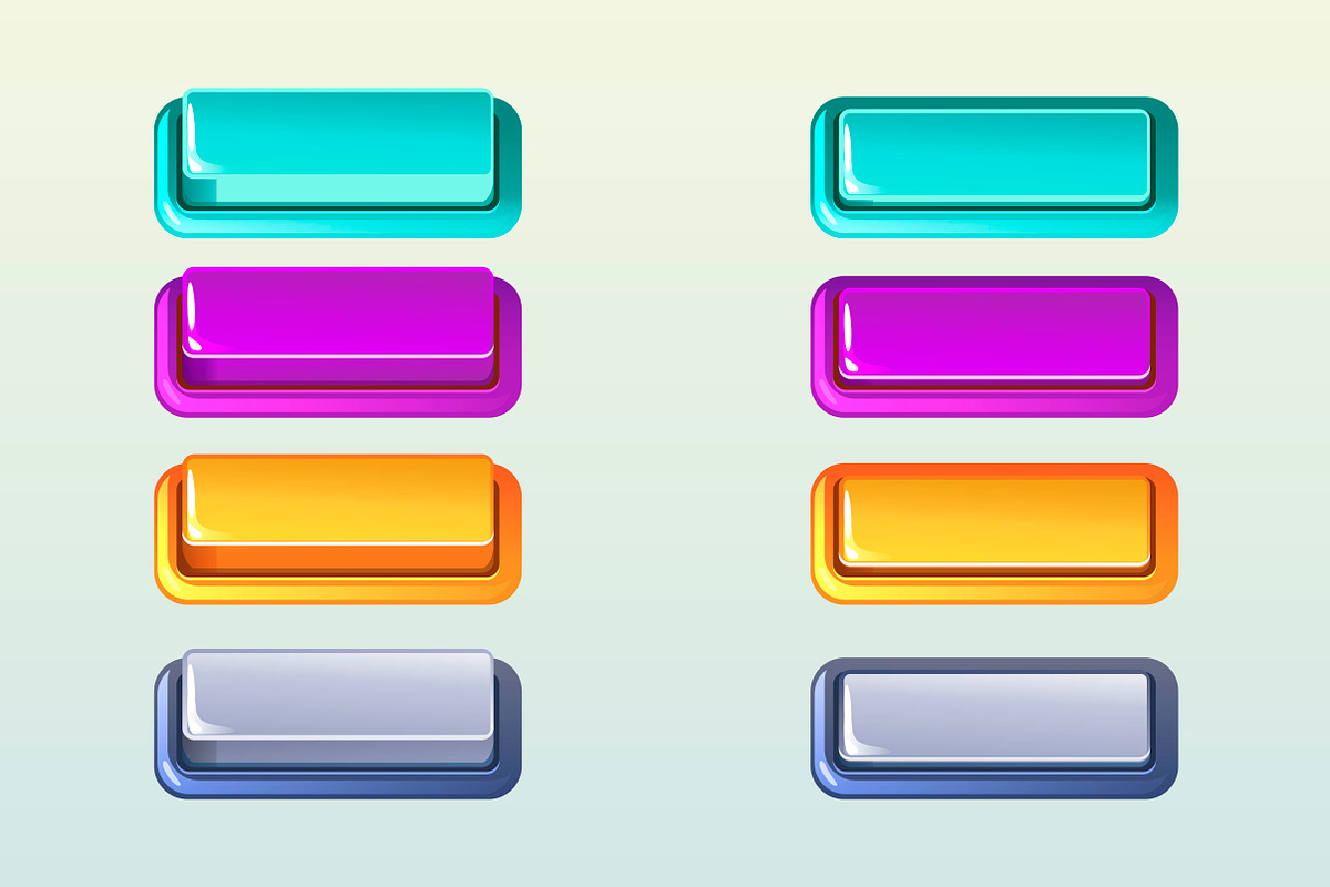 Push Buttons for Web Design Element, a Templates & Theme by BabySofja