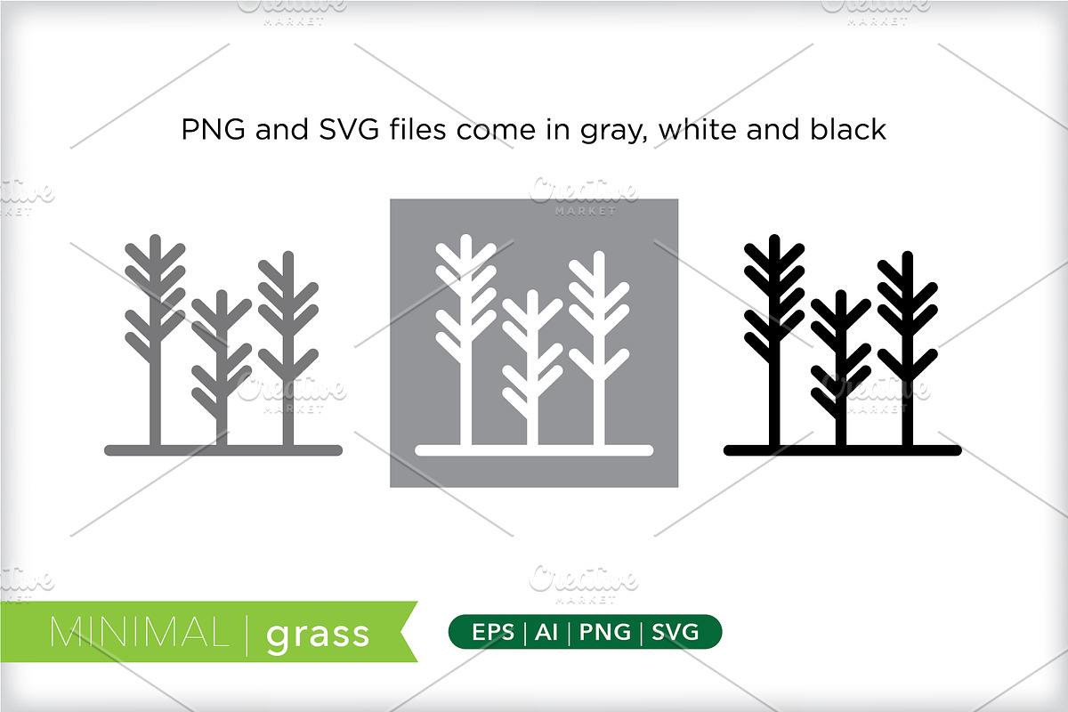 Minimal grass icons, an Outline Icon by Picture Window (Photo 2 of 5)