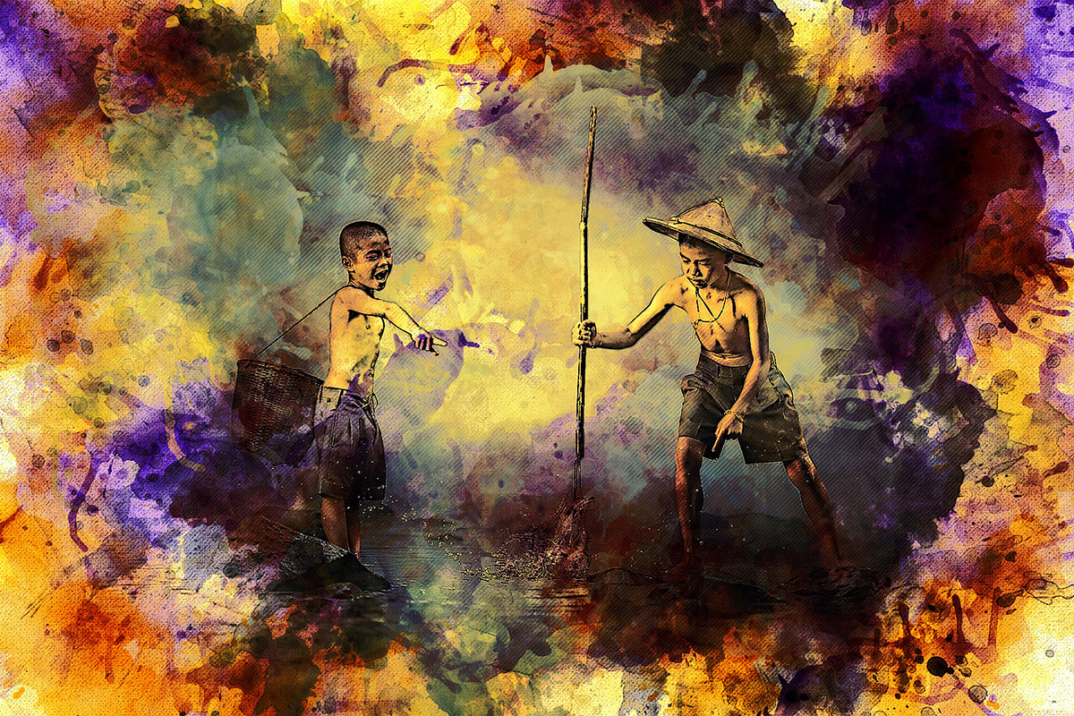 Watercolor Painting Photoshop Action, an Action Add-On by MRI STUDIO (Photo 4 of 10)