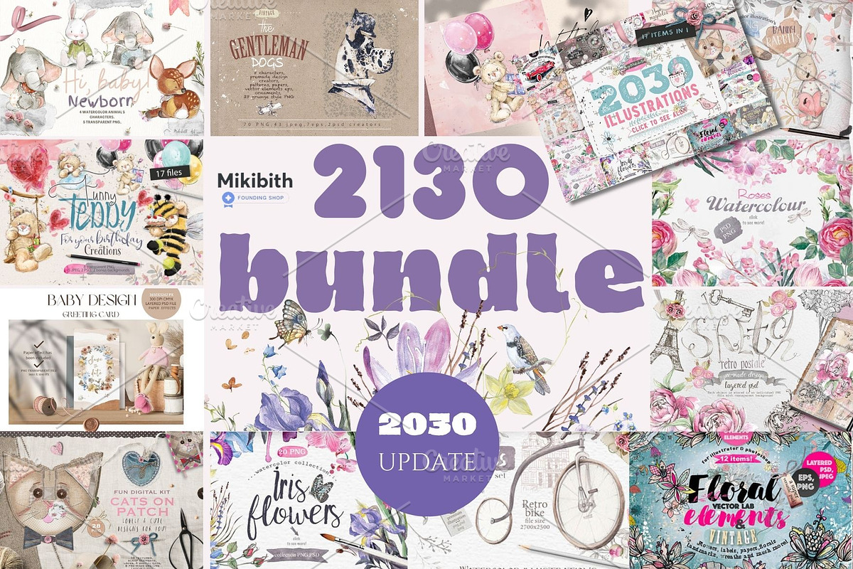 New Update. 2030 in 1 bundle., an Illustration by Alisa Mikibith Art (Photo 1 of 48)