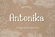 Antonika Font, a Handwritten Font by V Design Creator (Thumbnail 1 of 9)