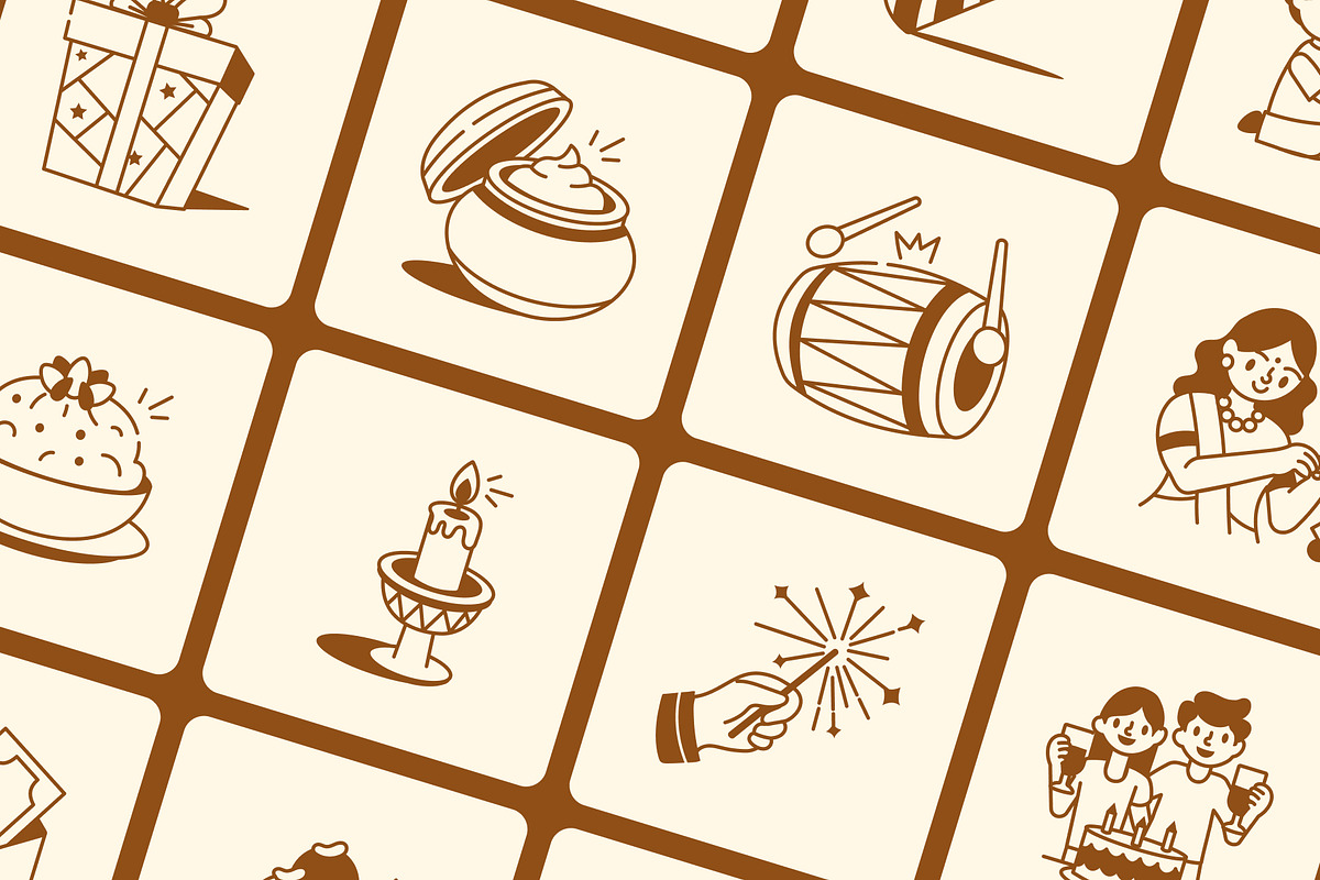 Animated Raksha Bandhan Drawing, an Outline Icon by Vectors Market (Photo 3 of 5)