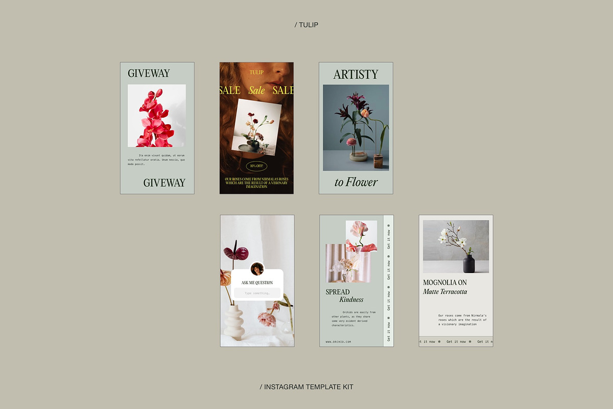 Tulip | Instagram Social Media Kit, a Social Media Template by Skolastika Phoebe (Photo 7 of 7)