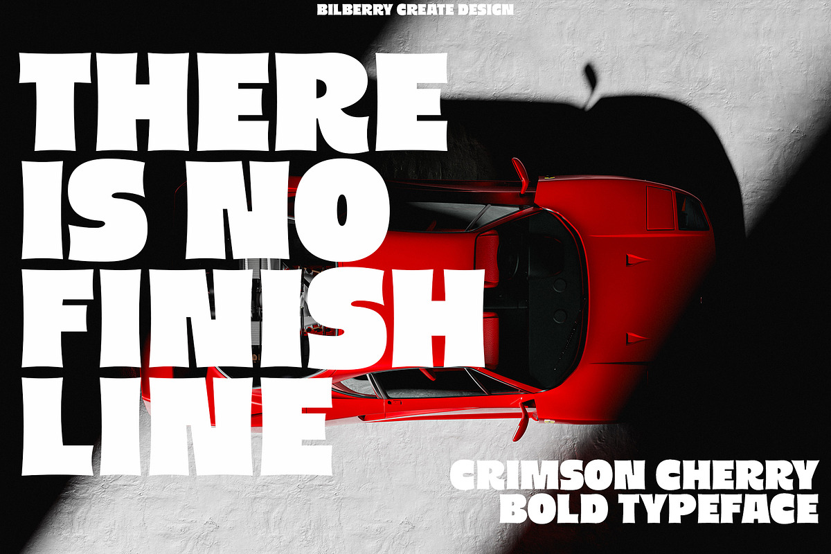 Crimson Cherry bold typeface, a Sans Serif Font by BilberryCreates (Photo 15 of 16)