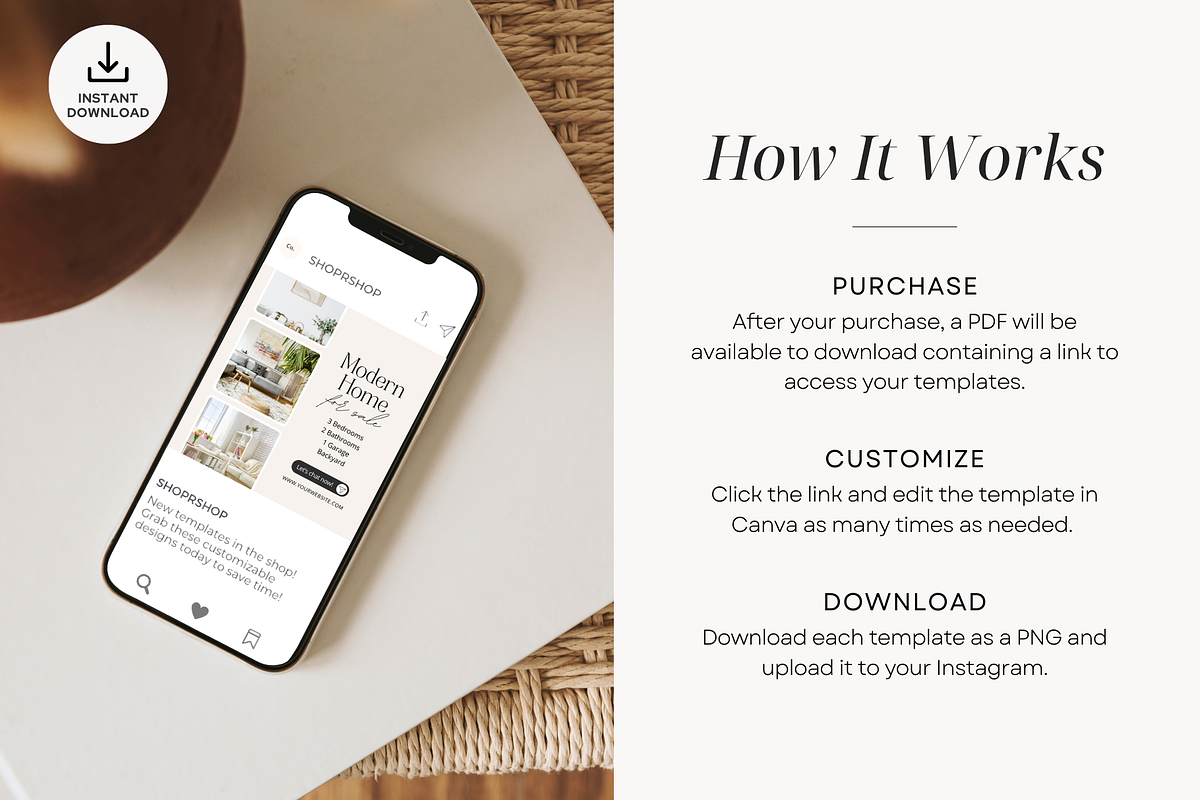 Real Estate Instagram Post Templates, a Social Media Template by ShopRShop (Photo 10 of 10)