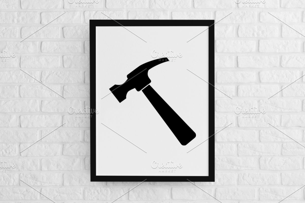 Hammer Silhouette SVG #2, a Work Illustration by newminddesign (Photo 2 of 5)