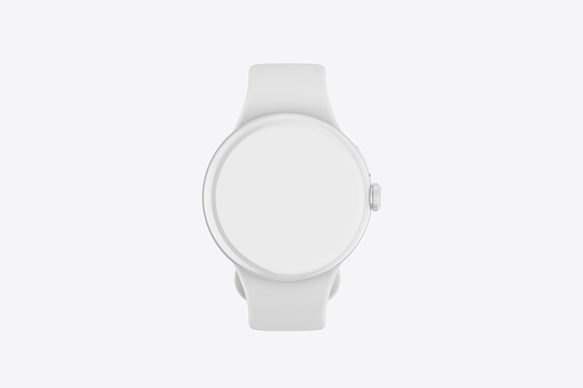 Pixel Watch Mockup, a Wearable Device Mockup by UnicDesign (Photo 2 of 7)