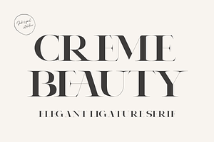 Creme Beauty Elegant Serif