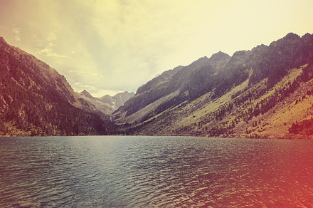 Lake in the mountains stock photo containing lake and nature