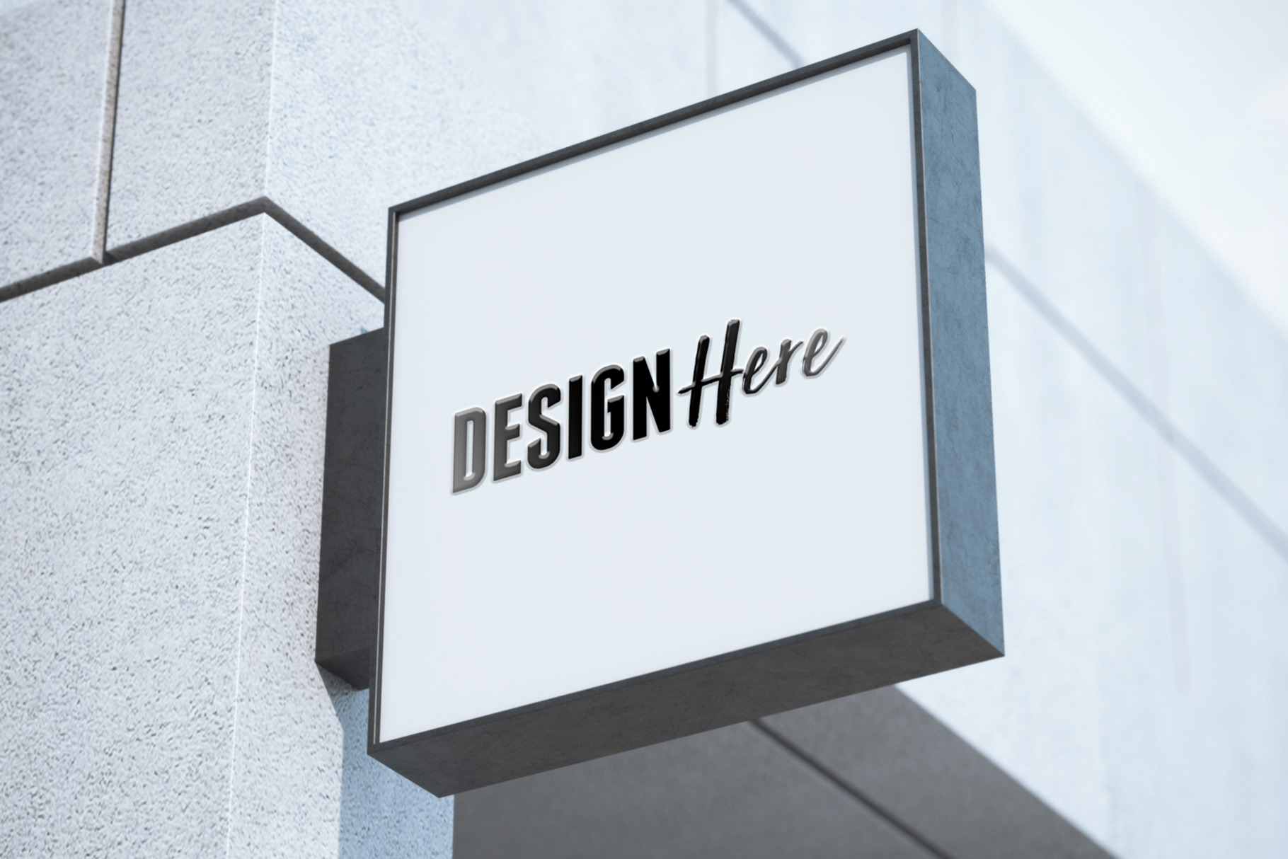 Square Signboard Mockup, a Product Mockup by Graphic Xtreme