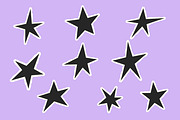 Torn Edge Collage Stars, an Object Illustration by Bielousova Art (Thumbnail 2 of 3)