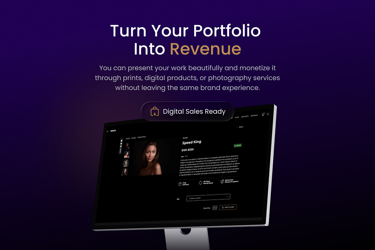 Novo - Photography Website Template, a WordPress Template by Promo Graphics (Photo 4 of 5)