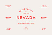 Nevada Retro Hand-Drawn Display Font, a Handwritten Font by Artcoast Std. (Thumbnail 1 of 18)