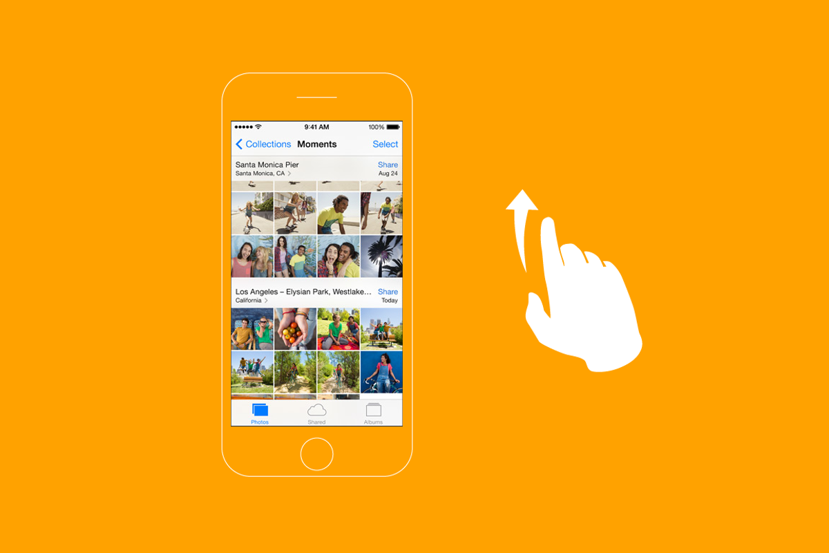 Touch, actions, iphone, gestures preview 3