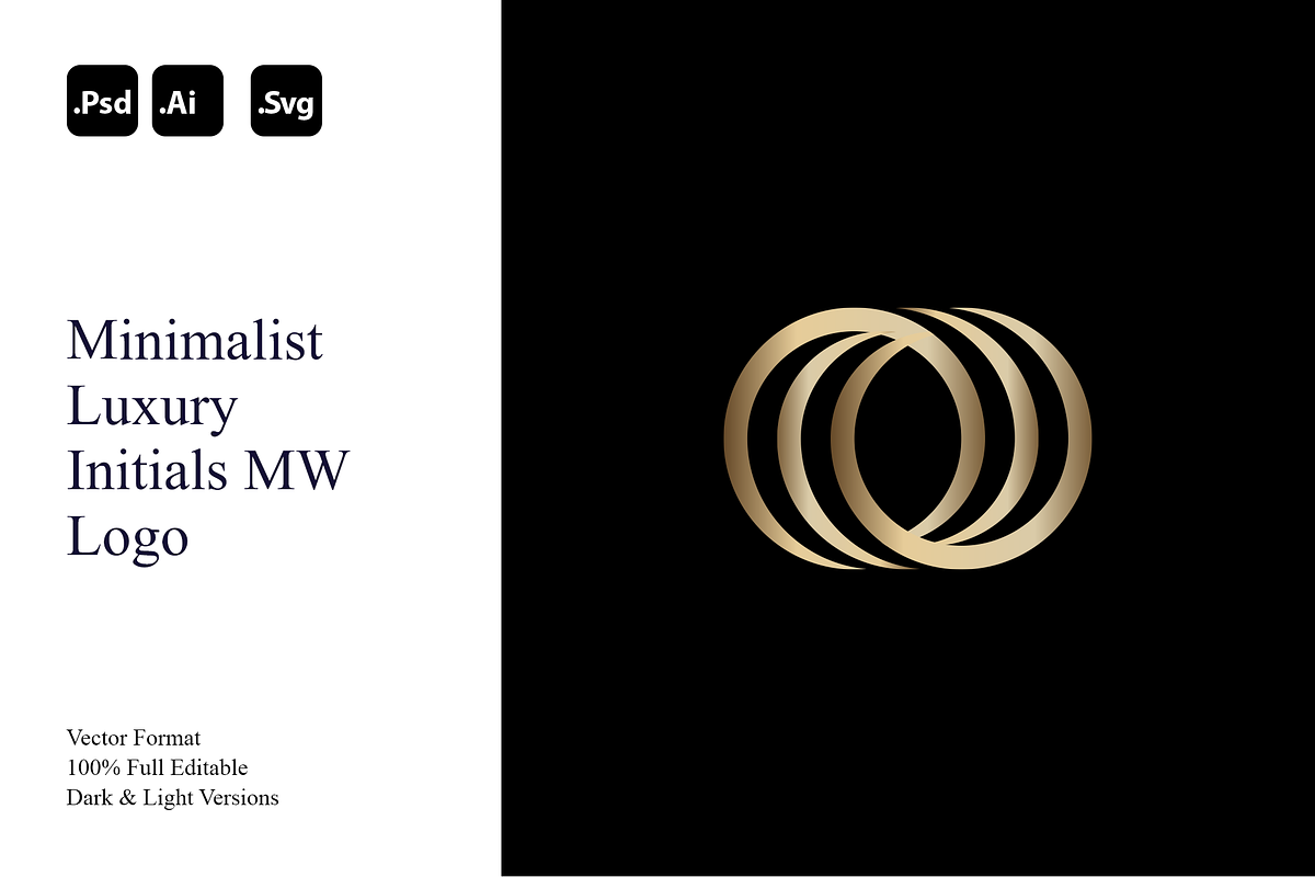 Minimalist Luxury Initials MW Logo, a Branding & Logo Template by Luxury Logos (Photo 1 of 4)