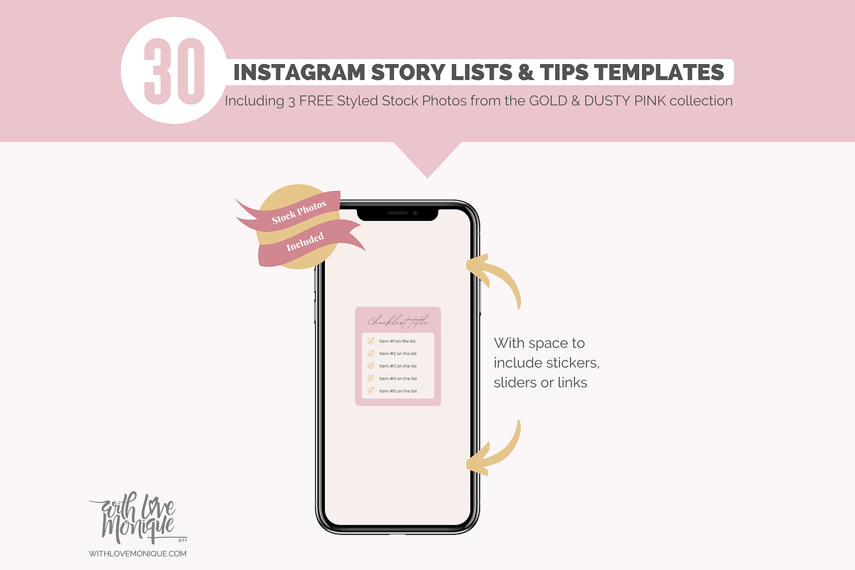 30 Instagram Story Tips Templates, a Social Media Template by With Love Monique (Photo 3 of 8)