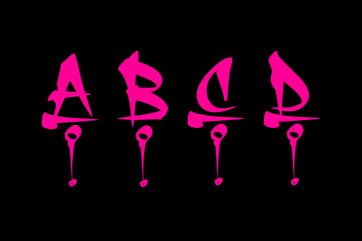 UNDERLINE CAPS, a Blackletter Font by Beau Hopps Design (Photo 4 of 6)