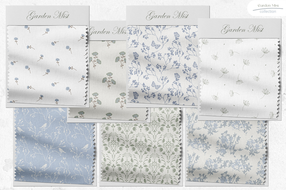 Garden Mist - Seamless Patterns, a Pattern Graphic by InaCorart (Photo 4 of 7)