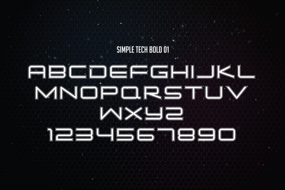 Simple Tech, a Sans Serif Font by Atj.std (Photo 9 of 12)