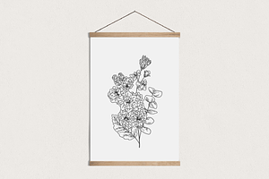 Bouquet Florals Vector Illustrations