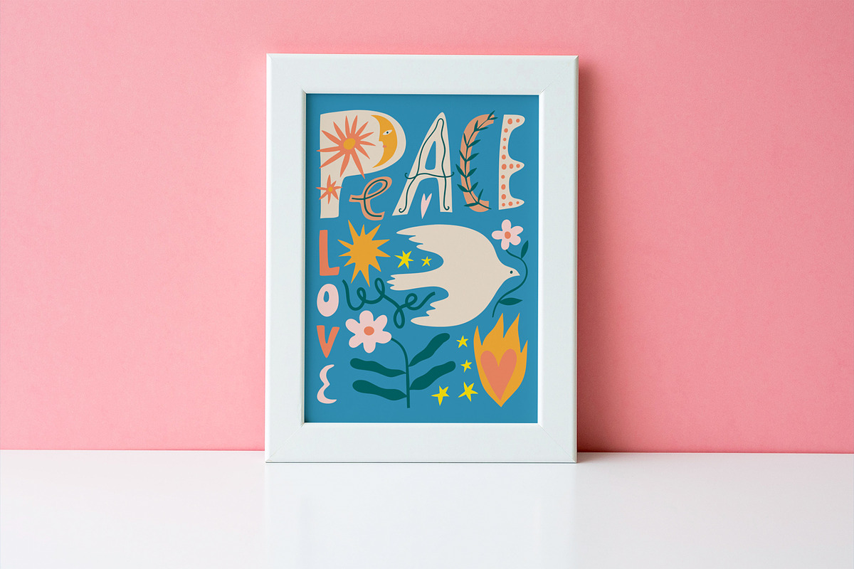 Peace and Love Bundle, an Animal Illustration by Annie Konst (Photo 16 of 22)