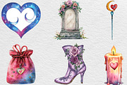 Halloween Girly Witch Vibes Clipart, an Illustration by Black Bird Studio (Thumbnail 4 of 6)