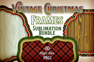 Vintage Christmas Frames and Borders