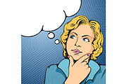 Thinking Woman Concept, a Person Illustration by Vector beauty (Thumbnail 1 of 3)