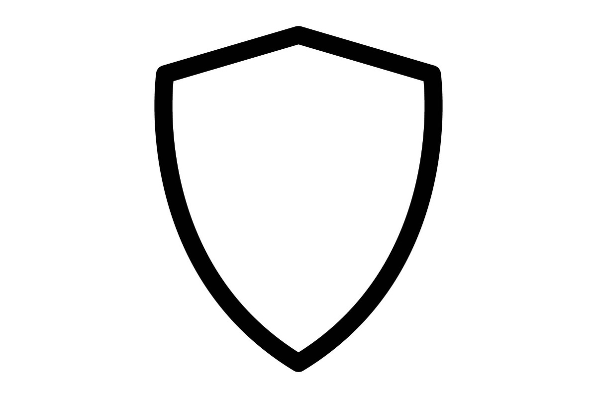 Shield icon, an Outline Icon by Sumberpangan