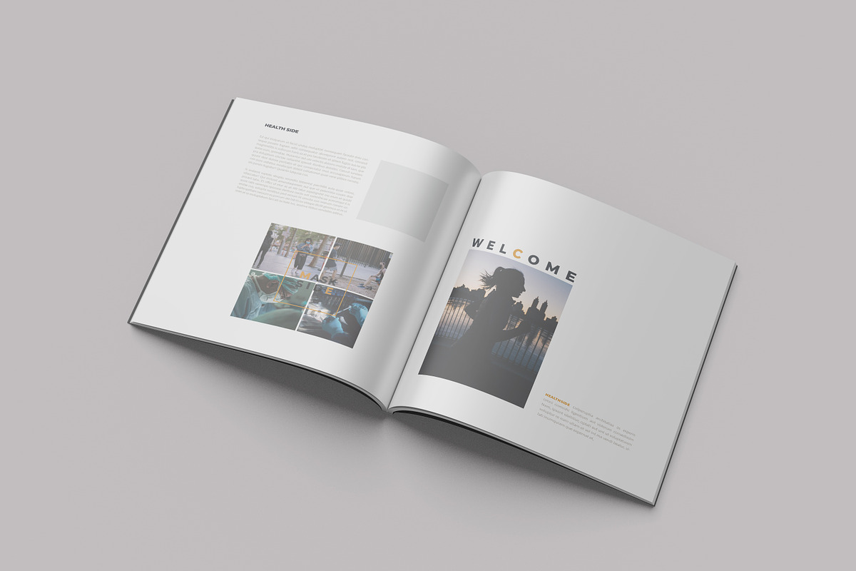 Modern Square Magazine V1 - Mockup, a Print Template by Indotitas