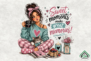 Sweet Moments Great Memories PNG, a Seasonal Illustration by Craft Nest