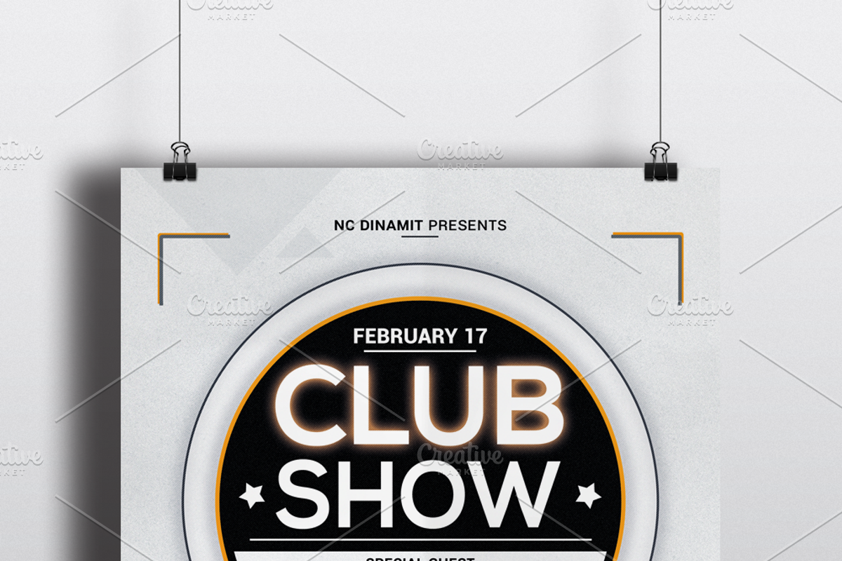 Club Show Flyer Template, a Flyer Template by Malaxay (Photo 2 of 3)