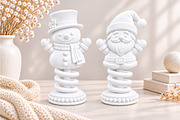 Christmas Santa & Snowman STL, a Scene 3D Model by Layerology (Thumbnail 2 of 4)