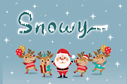 White Malla - Christmas Font, a Script Font by Attype (Thumbnail 4 of 8)