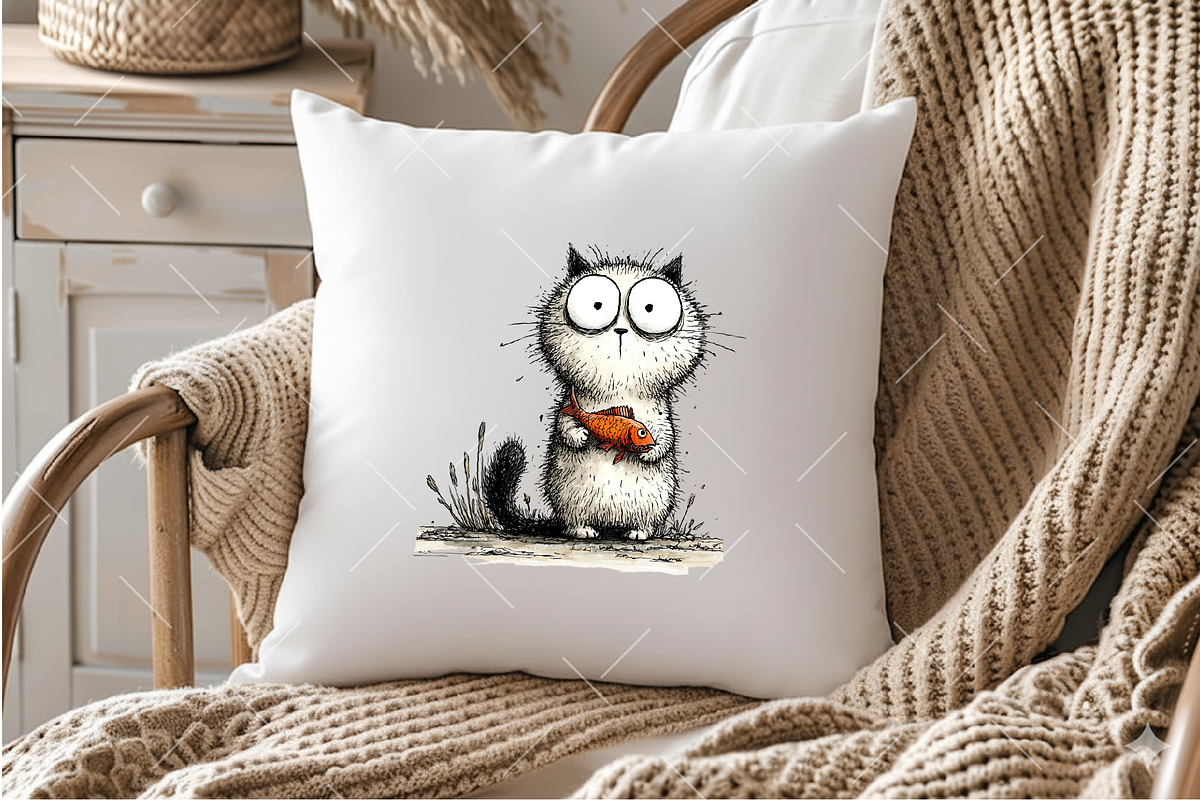 Whimsical Cat PNG Clipart, an Illustration by OK Design (Photo 6 of 6)
