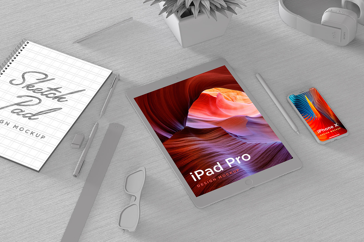 Creator's Setup Mockup, a Books & Magazine Mockup by illustrated (Photo 8 of 9)