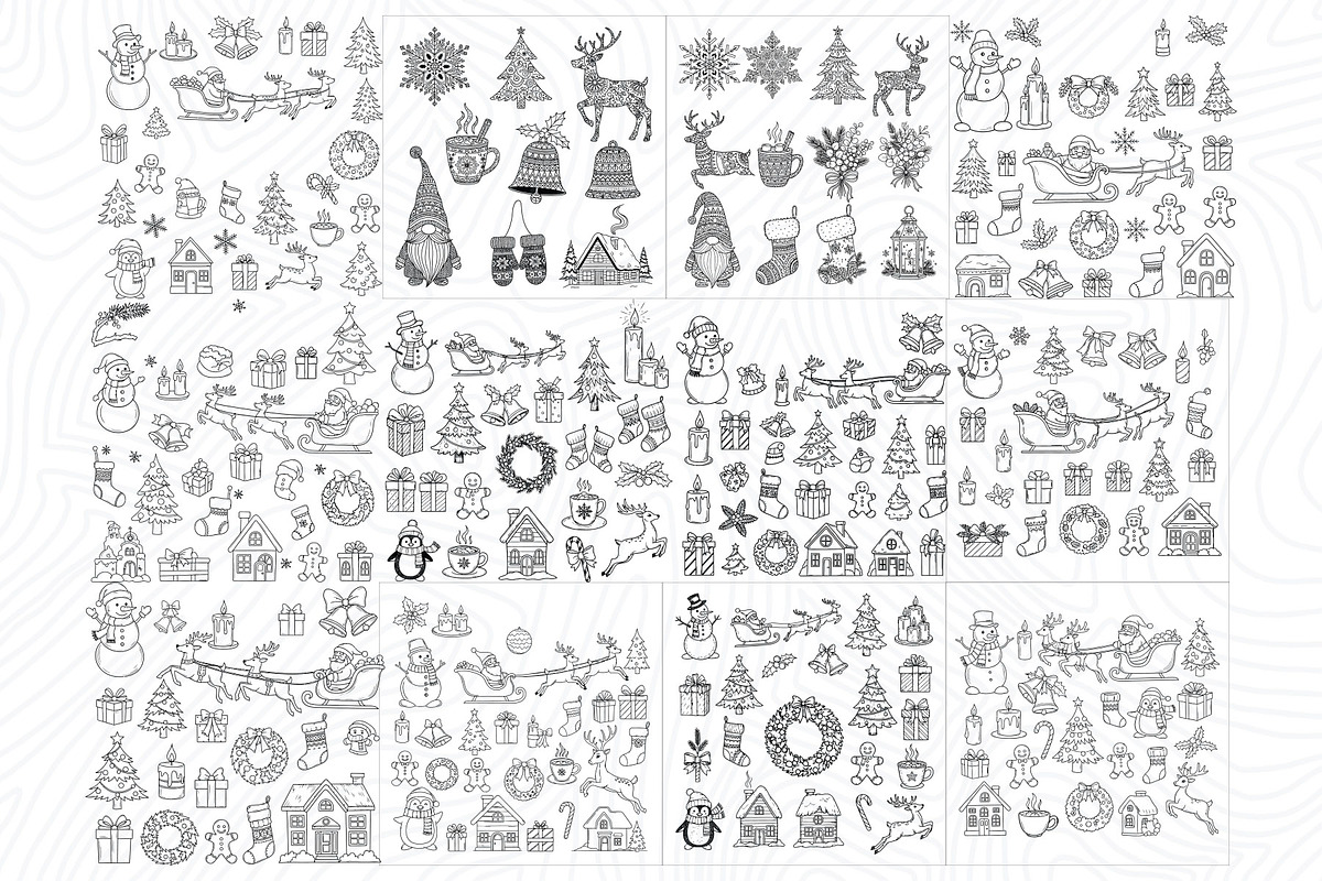 1100 Christmas winter EPS collection, a Decorative Illustration by Sofia's Fashion (Photo 7 of 9)