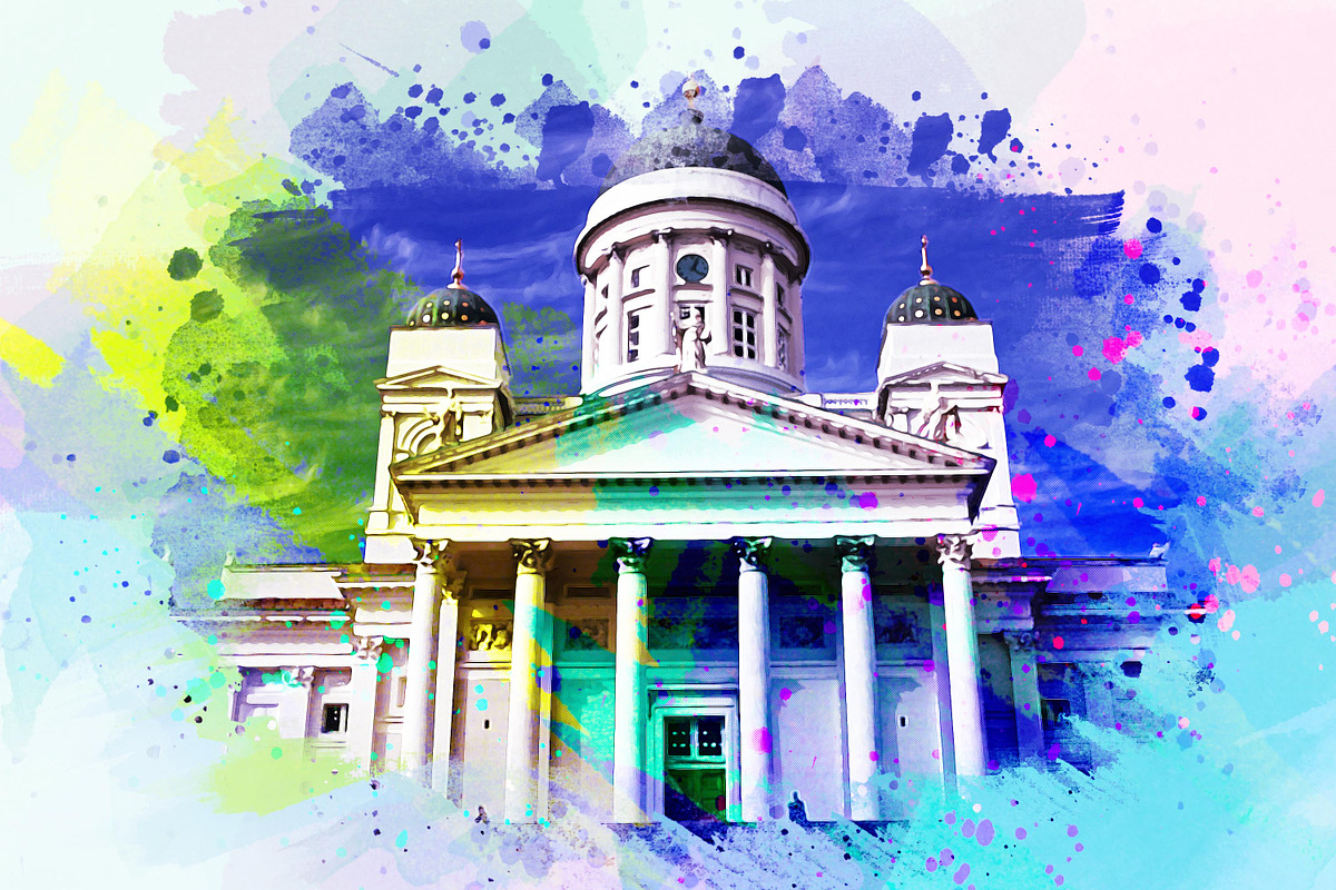 Urban Watercolor Photoshop Effect, a Brushes & More by INTENTFX (Photo 19 of 26)